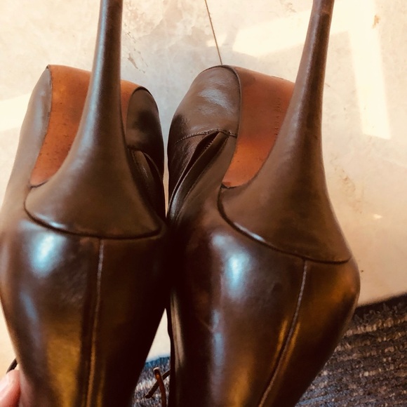 Barbara Bui Dark Brown Heeled Boots - Picture 8 of 12